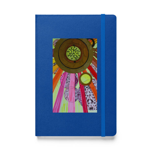 hardcover bound notebook blue front 657a547658317