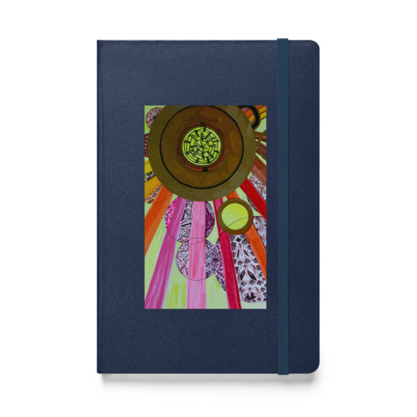 hardcover bound notebook navy front 657a5476581c9