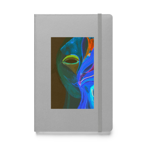 hardcover bound notebook silver front 657a512761ffc