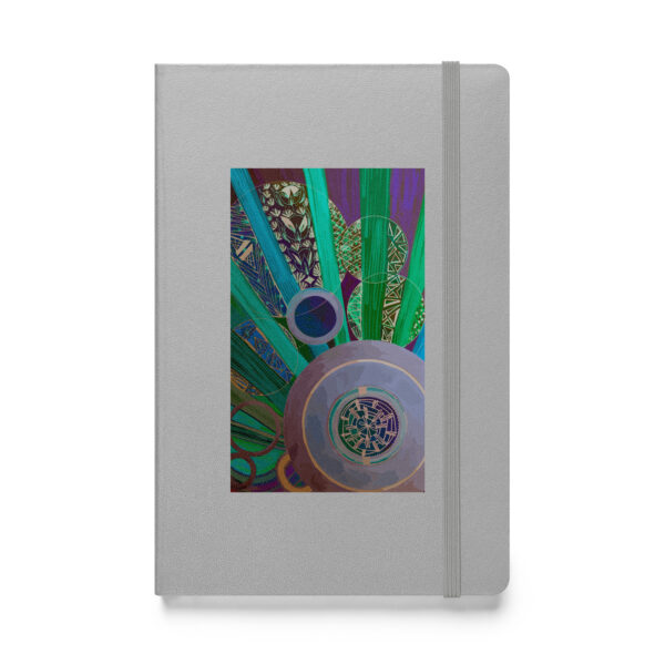 hardcover bound notebook silver front 657a54adddc0d